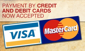 We are now accepting card payments. 